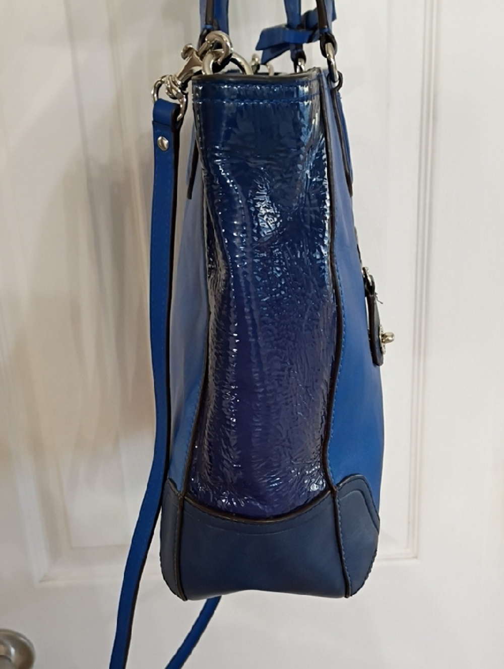 Coach Blue Poppy Blaire Tote - Picture 5 of 13